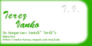terez vanko business card